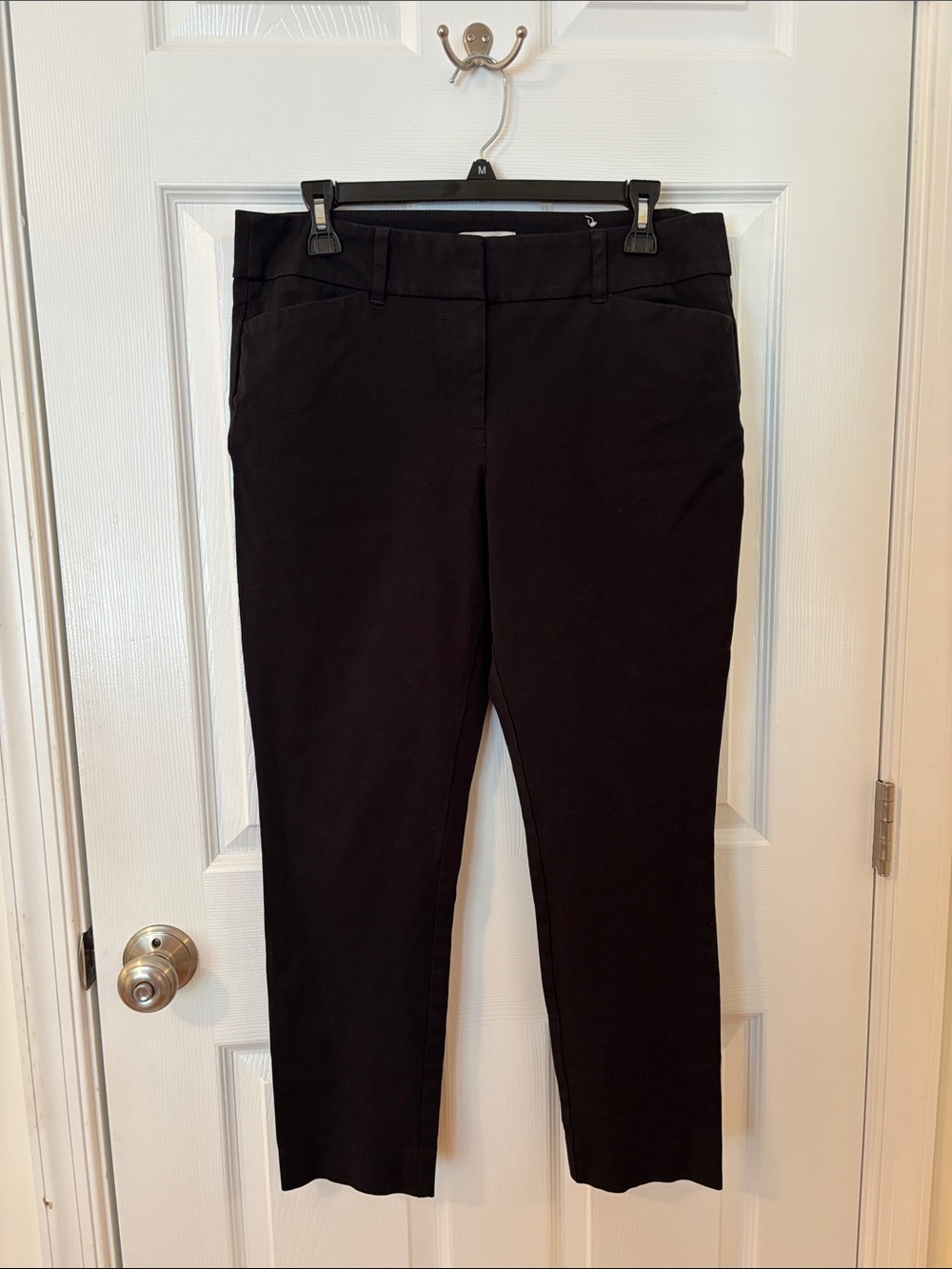 LOFT Outlet Black ModernSkinny Ankle Pants, Size 10